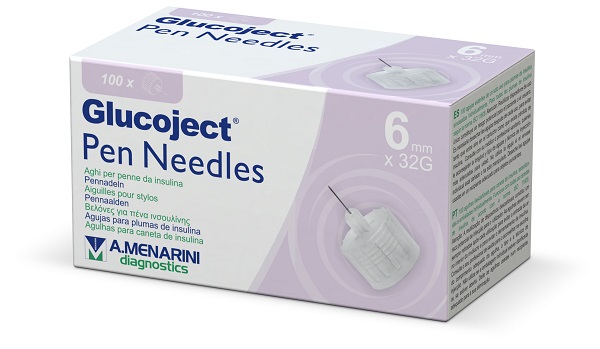AGO PER PENNA DA INSULINA GLUCOJECT 6 MM GAUGE 32 100 PEZZI - Farmapre