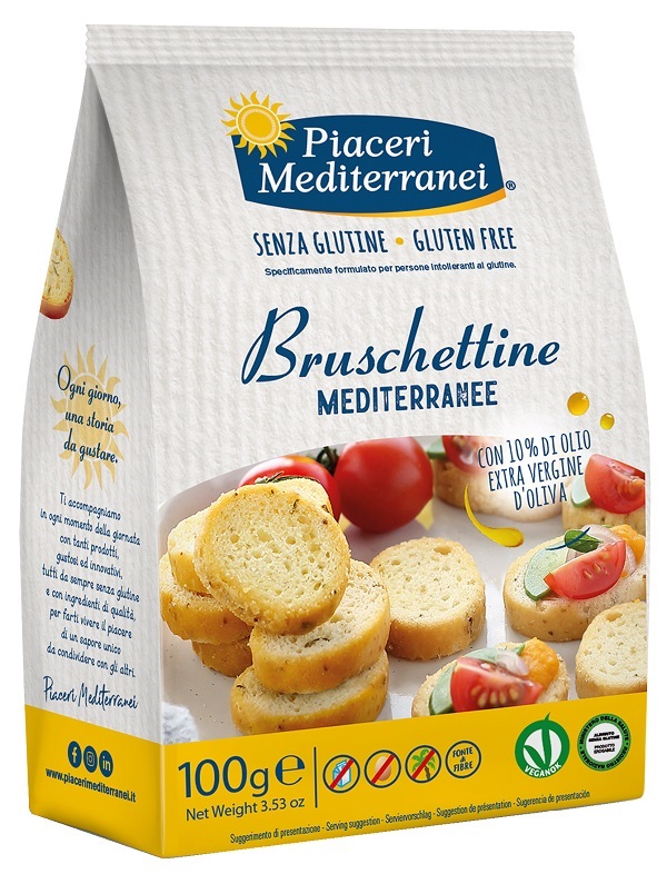 PIACERI MEDITERRANEI BRUSCHETTINE 100 G - Farmapre