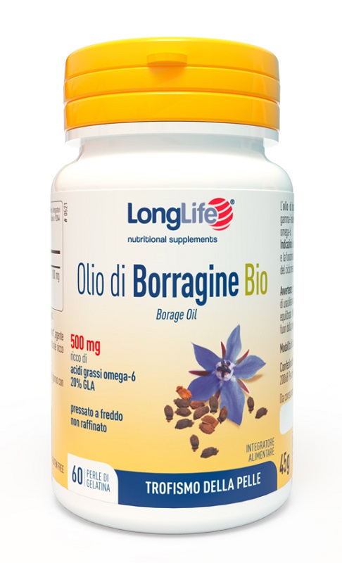 LONGLIFE OLIO BORRAGINE BIO 60 PERLE IN GELATINA - Farmapre