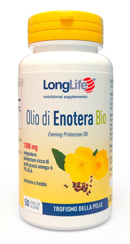 LONGLIFE OLIO ENOTERA BIO 1300 MG 50 PERLE IN GELATINA - Farmapre