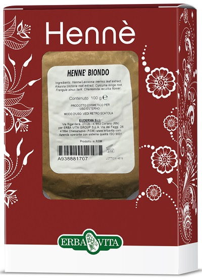 HENNE COLORANTE CAPELLI BIONDO 100 G - Farmapre