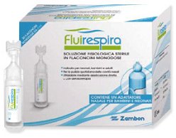 FLUIRESPIRA SOLUZIONE FISIOLOGICA STERILE 30 FLACONCINI MONODOSE DA 5ML - Farmapre
