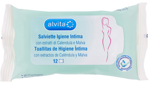 ALVITA SALVIETTE IGIENE INTIMA 12 PEZZI - Farmapre