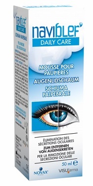 NAVIBLEF DAILY CARE SCHIUMA PER RIMOZIONE SECREZIONI OCULARI DA PALPEBRE E CIGLIA 50 ML - Farmapre
