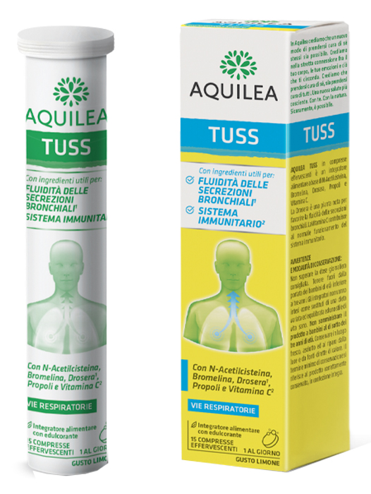 AQUILEA TUSS 15 COMPRESSE EFFERVESCENTI 90 G - Farmapre