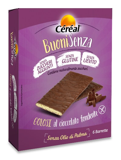 CEREAL BUONI SENZA GOLOSI CIOCCOLATO FONDENTE 6 X 17 G - Farmapre