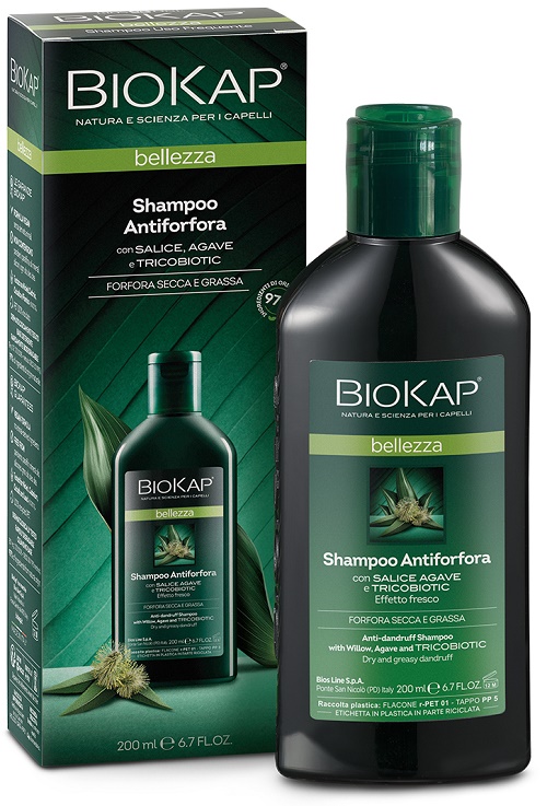 BIOKAP BELLEZZA SHAMPOO ANTIFORFORA CON TRICOBIOTIC 200 ML - Farmapre