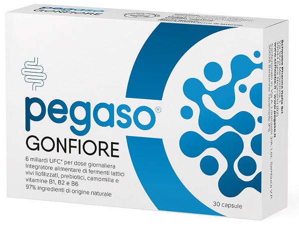 PEGASO GONFIORE 30 CAPSULE DA 100 MG SENZA GLUTINE NATURALMENTE PRIVO DI LATTOSIO - Farmapre