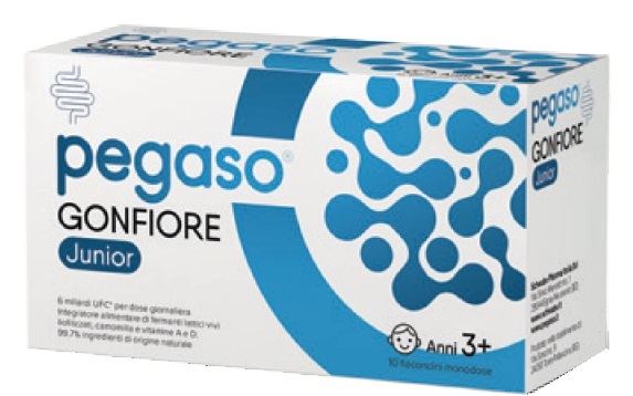 PEGASO GONFIORE JUNIOR 10 FLACONCINI MONODOSE DA 10 ML SENZA GLUTINE NATURALMENTE PRIVO DI LATTOSIO - Farmapre