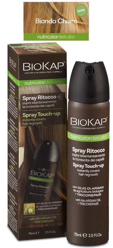 BIOS LINE  BIOKAP NUTRICOLOR DELICATO SPRAY RITOCCO BIONDO CHIARO 75 ML - Farmapre