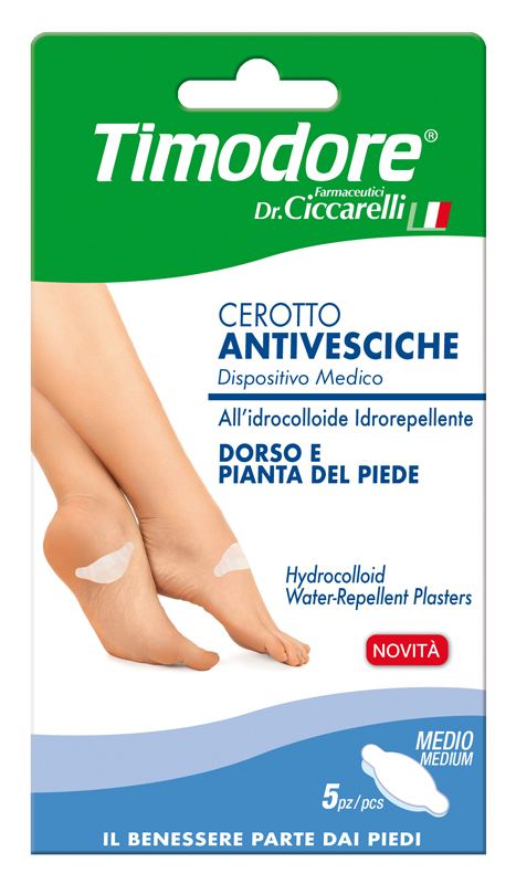 TIMODORE CEROTTO ANTIVESCICHE DORSO E PIANTA PIEDE 5 PEZZI - Farmapre