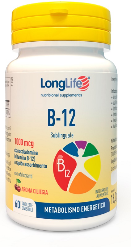 LONGLIFE B12 1000 MCG 60 TAVOLETTE - Farmapre