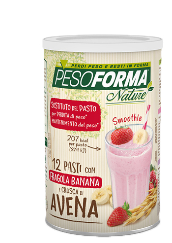 PESOFORMA NATURE SMOOTHIE FRAGOLA BANANA POLVERE 420 G - Farmapre