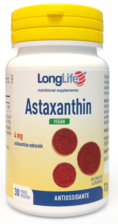 LONGLIFE ASTAXANTHIN 30 PERLE VEGETALI - Farmapre