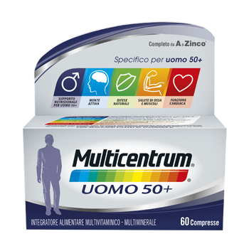 MULTICENTRUM UOMO 50+ 60 COMPRESSE - Farmapre