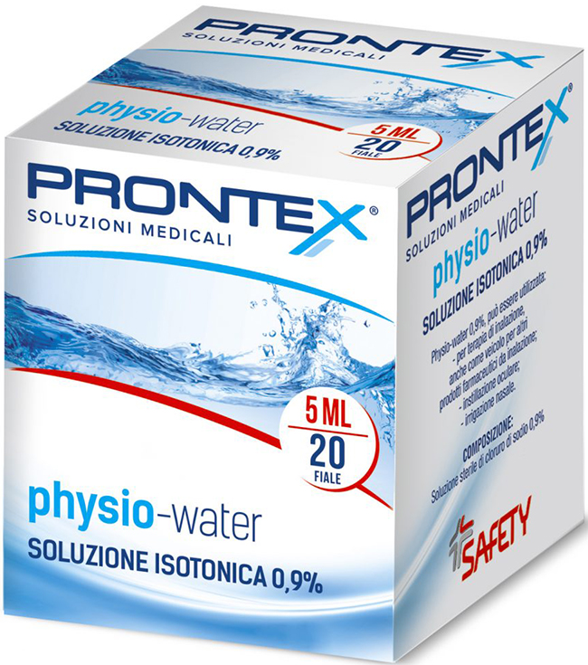 SOLUZIONE FISIOLOGICA PRONTEX PHYSIO ISOTONIC 20 FIALE DA 5 ML - Farmapre