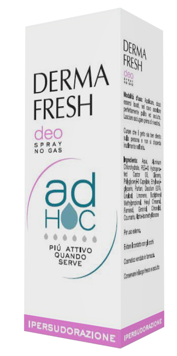 DERMAFRESH DEO SPRAY NO GAS AD HOC IPERSUDORAZIONE DEODORANTE 100 ML - Farmapre