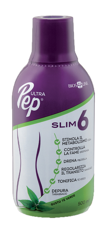ULTRA PEP SLIM 6 TE' VERDE 500 ML BIOSLINE - Farmapre