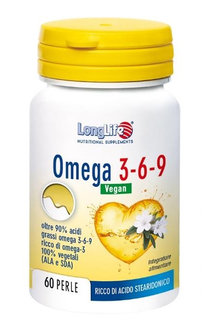 LONGLIFE OMEGA 3-6-9 VEGAN 750 MG 60 PERLE VEGETALI - Farmapre