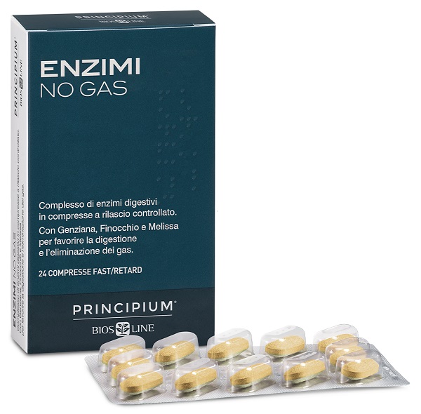 PRINCIPIUM ENZIMI NO GAS FAST/RETARD 24 COMPRESSE - Farmapre