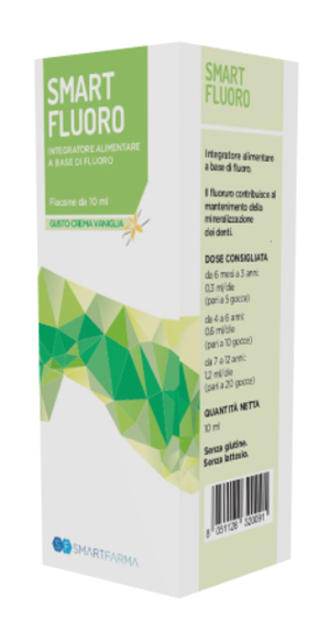 SMART FLUORO GOCCE 10 ML GUSTO CREMA VANIGLIA - Farmapre