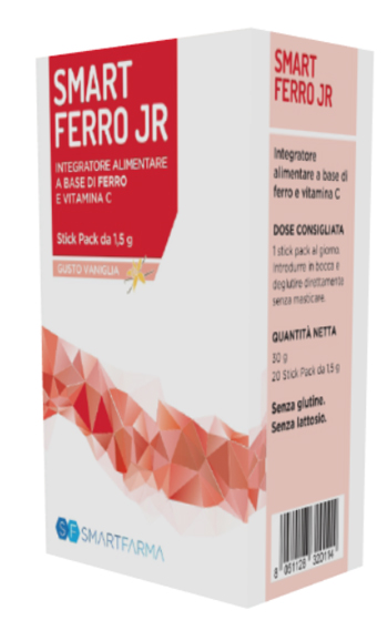SMART FERRO JR 20 STICK PACK GUSTO VANIGLIA - Farmapre