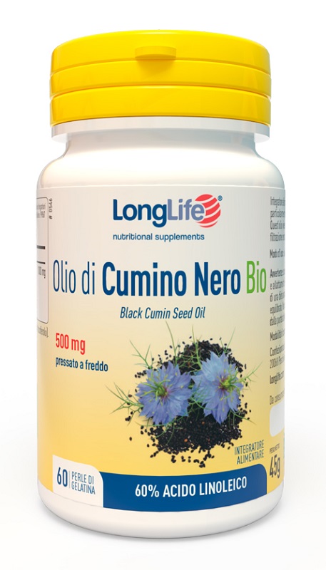 LONGLIFE OLIO DI CUMINO NERO BIO 60 PERLE IN GELATINA - Farmapre
