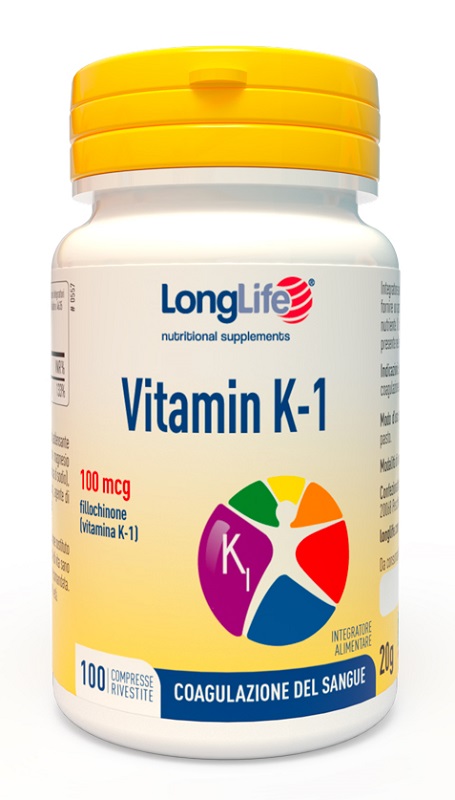 LONGLIFE VITAMIN K 100MCG 100 COMPRESSE RIVESTITE - Farmapre