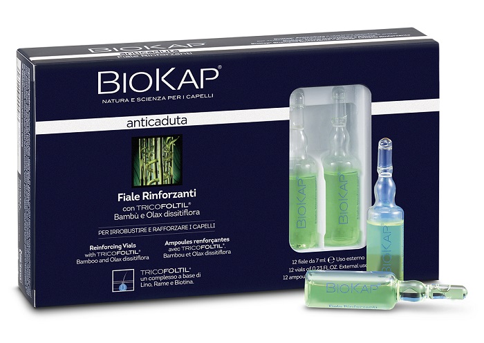 BIOKAP FIALE RINFORZANTI ANTICADUTA CON TRICOLTIL 12 PEZZI DA 7 ML NEW - Farmapre