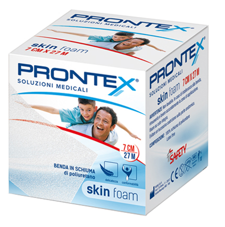 BENDA IN SCHIUMA PRONTEX SKIN FOAM M 27 X 7 CM BIANCO - Farmapre