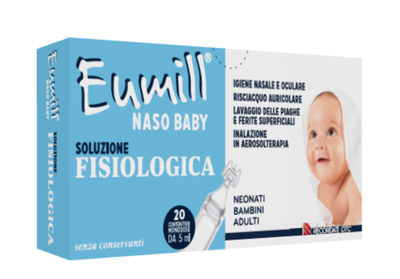 EUMILL NASO BABY SOLUZIONE FISIOLOGICA 20 CONTENITORI MONODOSE 5 ML - Farmapre