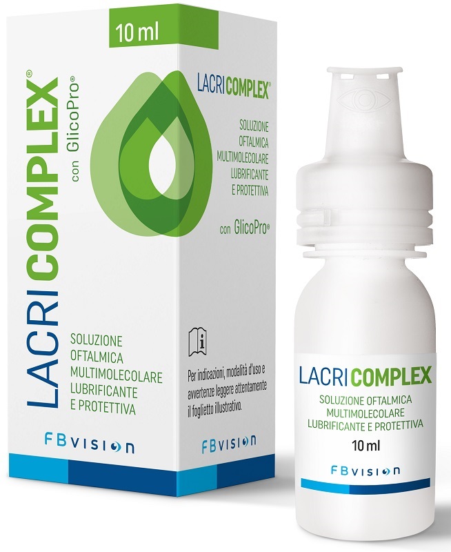 LACRICOMPLEX SOLUZIONE OFTALMICA MULTIMOLECOLARE LUBRIFICANTE PROTETTIVA 10 ML - Farmapre