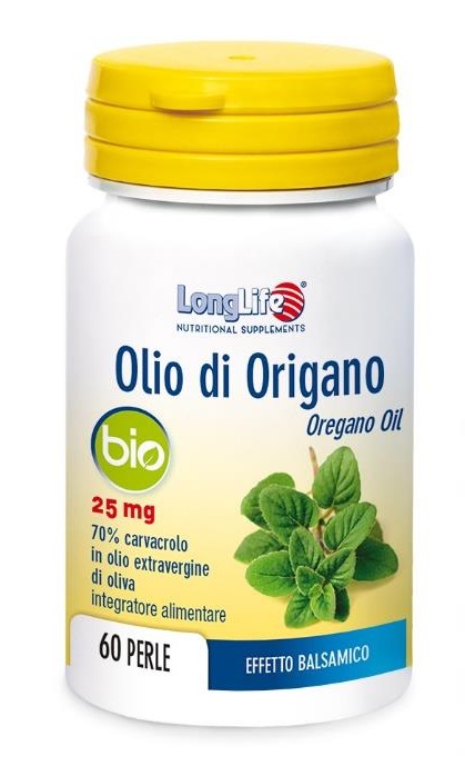 LONGLIFE OLIO ORIGANO BIO 60 PERLE DI GELATINA - Farmapre