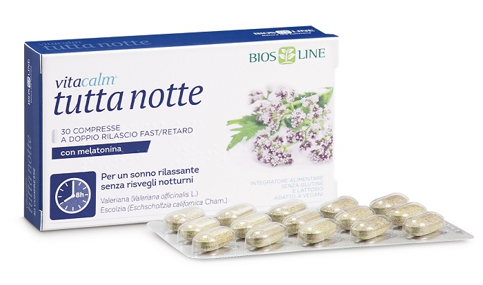 VITACALM TUTTA NOTTE CON MELATONINA 60 COMPRESSE - Farmapre