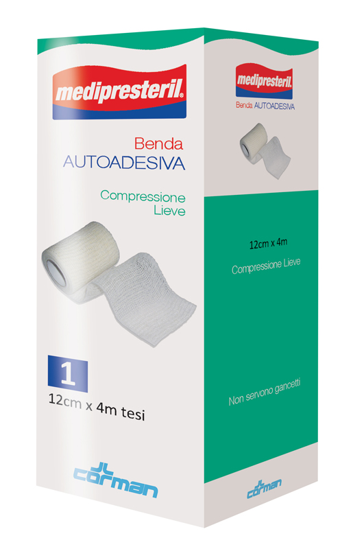 MEDIPRESTERIL BENDA AUTOADESIVA 12X400 CM 1 PEZZO - Farmapre