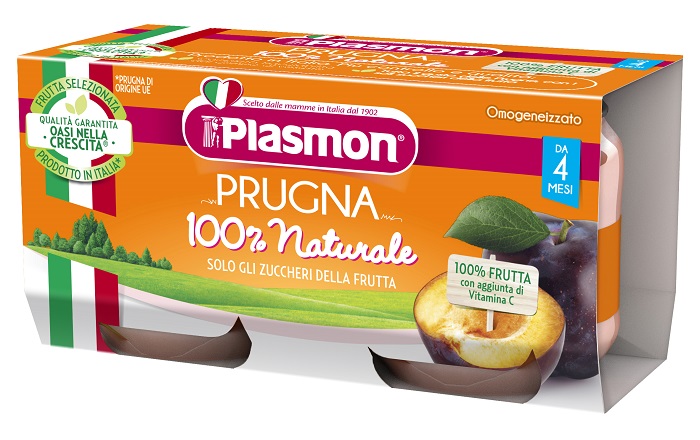 PLASMON OMOGENEIZZATO PRUGNA 2 X 80 G - Farmapre