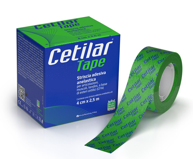 STRISCIA ADESIVA ANELASTICA CETILAR TAPE CM 4 X 2,5 M - Farmapre