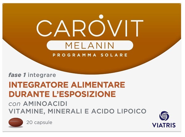 CAROVIT MELANIN PROGRAMMA SOLARE 20 CAPSULE - Farmapre