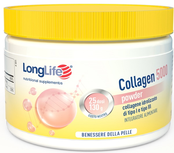 LONGLIFE COLLAGEN 5000 POWDER 130 G - Farmapre