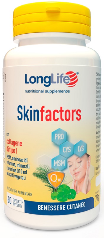 LONGLIFE SKIN FACTORS 60 TAVOLETTE RIVESTITE - Farmapre