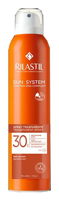RILASTIL SUN SYSTEM TRANSPARENT SPRAY SPF30 200 ML - Farmapre