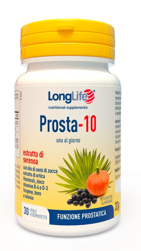 LONGLIFE PROSTA-10 30 PERLE FOTOPROTETTE - Farmapre