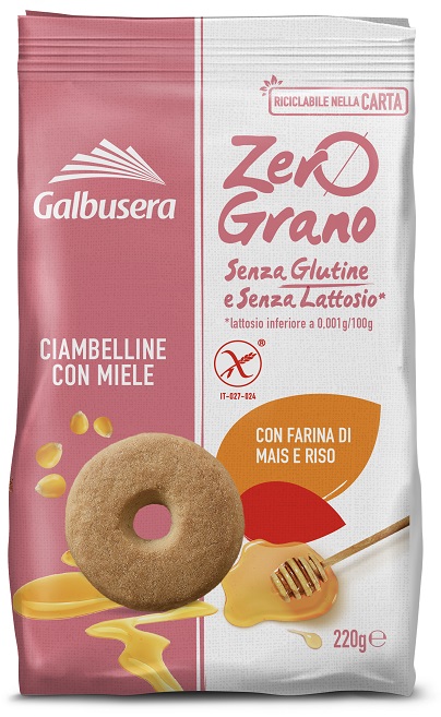 ZEROGRANO FROLLINI CIAMBELLINE MIELE 220 G - Farmapre