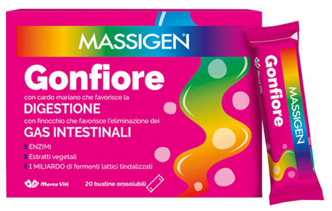 MASSIGEN GONFIORE 20 BUSTINE OROSOLUBILI - Farmapre