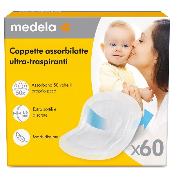 COPPETTE ASSORBILATTE ULTRA-TRASPIRANTI 60 PEZZI - Farmapre