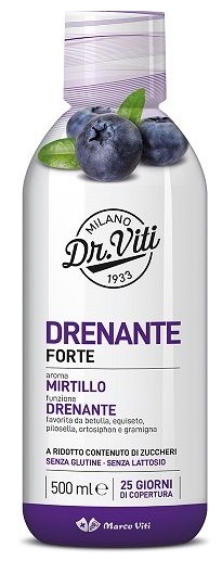 DR VITI DRENANTE FORTE MIRTILLO 500 ML SENZA ZUCCHERI - Farmapre