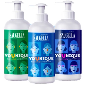 SAUGELLA YOUNIQUE BUNDLE 1 DERMOLIQUIDO 200 ML + 1 ATTIVA 200 ML + 1 IDRASERUM 200 ML - Farmapre
