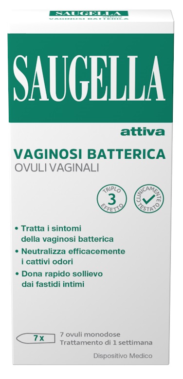 SAUGELLA ATTIVA VAGINOSI BATTERICA 7 OVULI VAGINALI - Farmapre