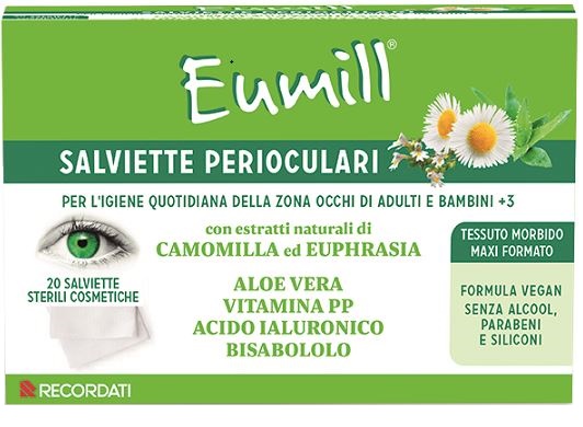 EUMILL SALVIETTE PERIOCULARI 20 PEZZI - Farmapre