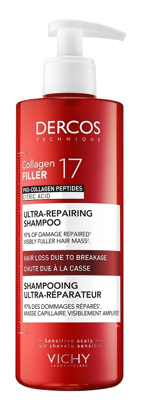 DERCOS COLLAGEN 17 FILLER SHAMPOO 400 ML - Farmapre